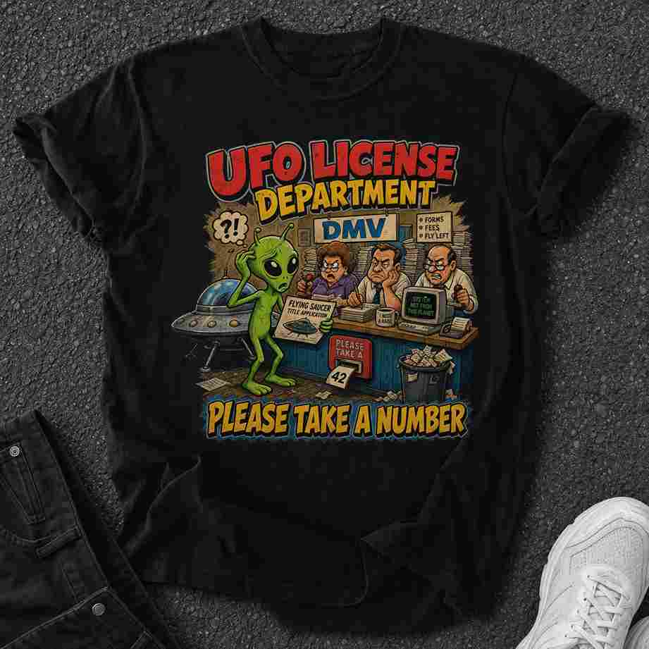 U.F.O License - Premium Graphic Tee