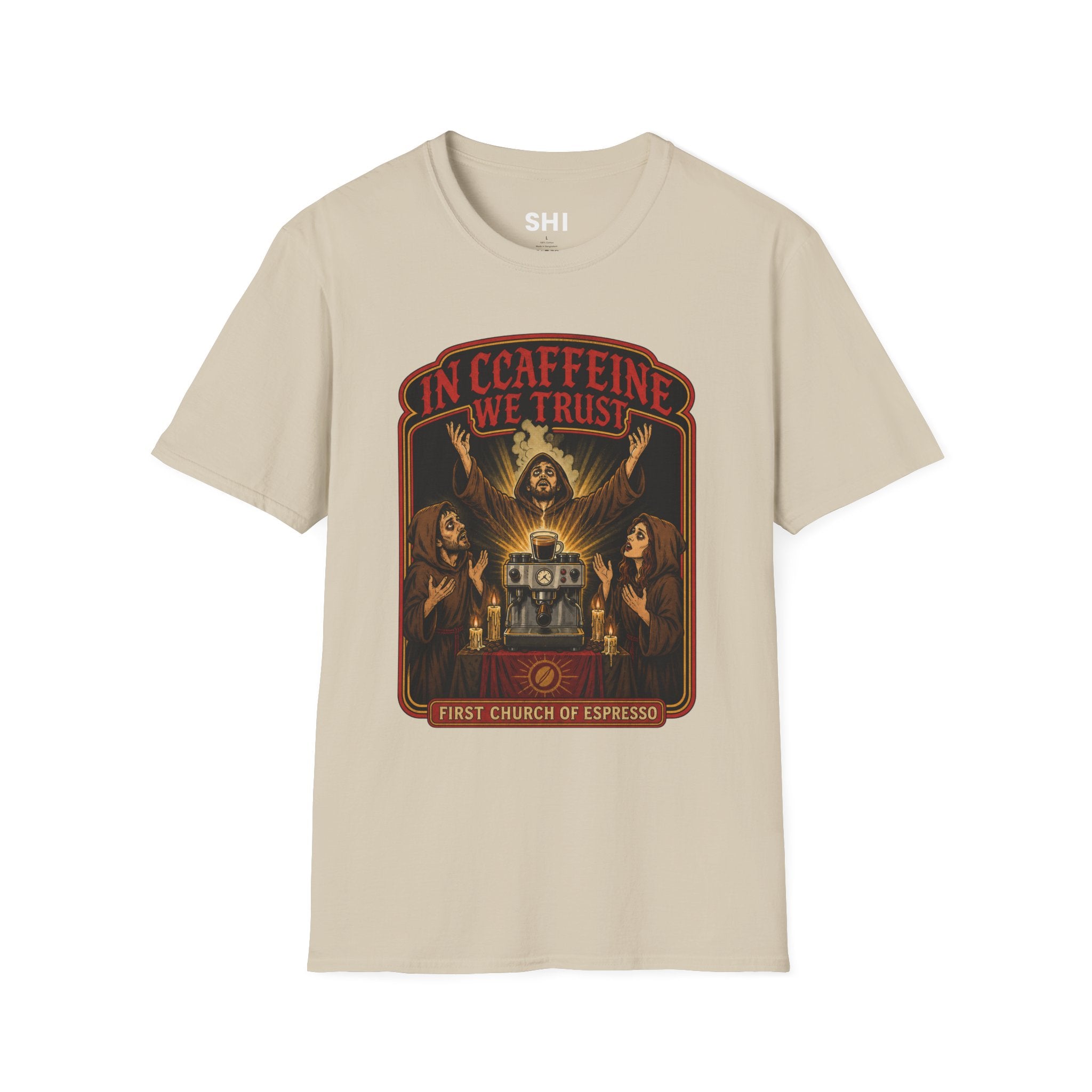 In Caffeine We Trust - Premium Graphic Tee