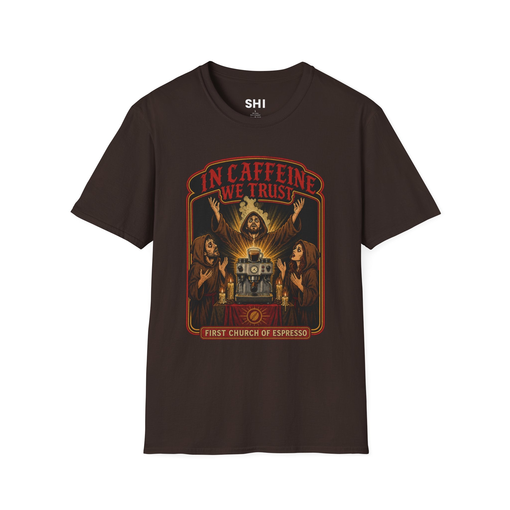 In Caffeine We Trust - Premium Graphic Tee