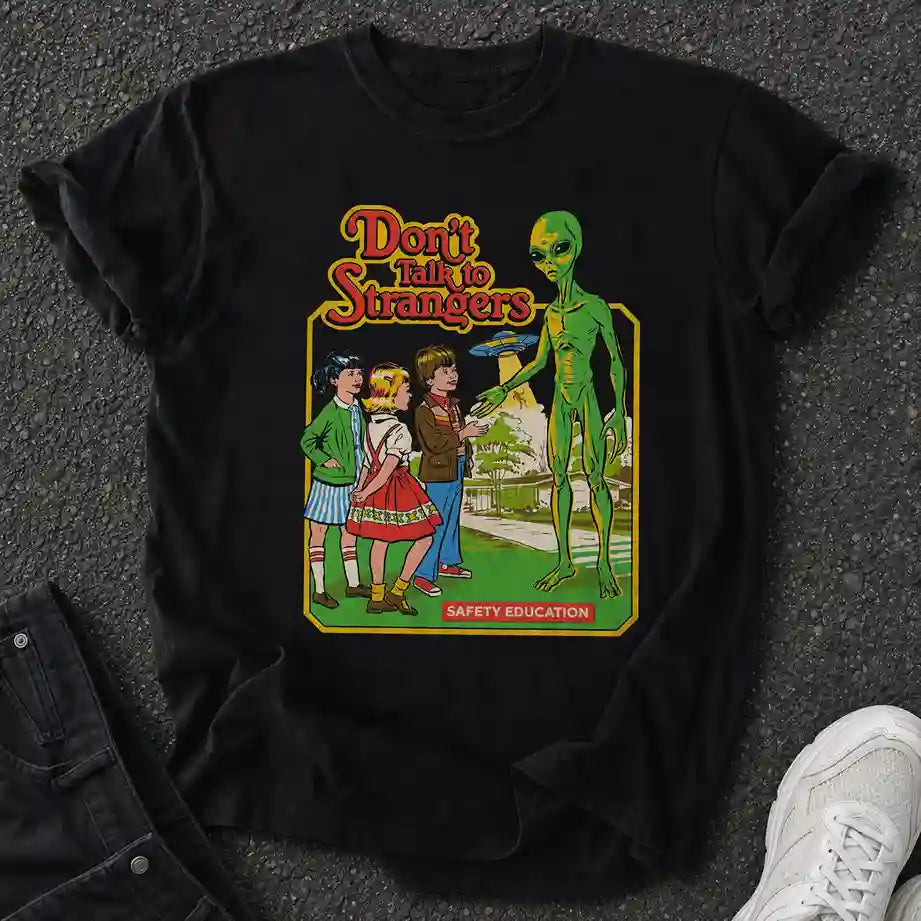 Don't Talk to Strangers - Premium Graphic Tee